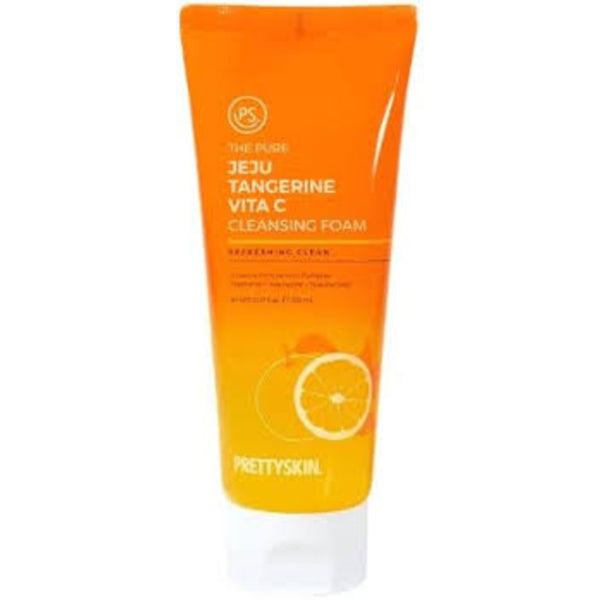 PRETTYSKIN The Pure Jeju Tangerine Vita C Cleansing Foam