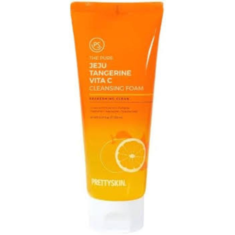 PRETTYSKIN The Pure Jeju Tangerine Vita C Cleansing Foam