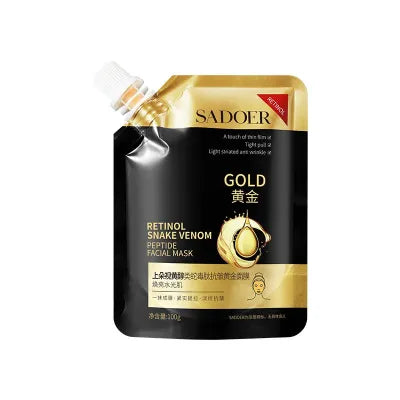 Sadoer Retinol Snake Venom Gold Skin Care Facial Mask Gold Mud