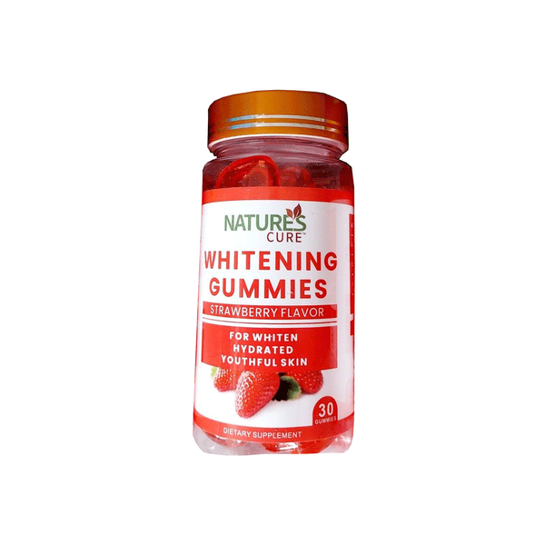 Nature's Cure Skin Whitening Gummies- Strawberry Flavour
