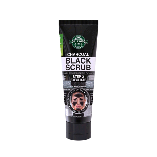 Hollywood Style Activated Charcoal Black Scrub