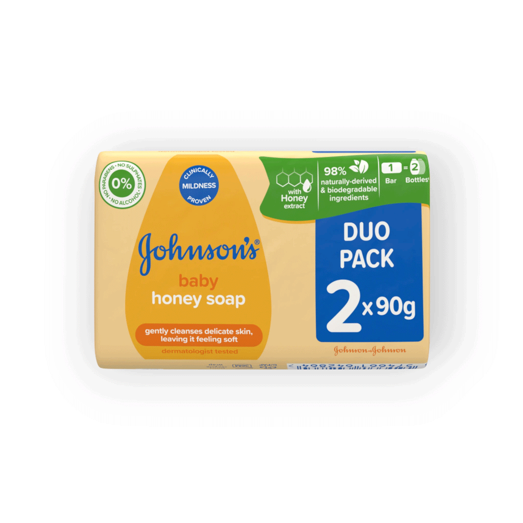 Johnson's Baby Soap Honey 2 in 1pck 90g