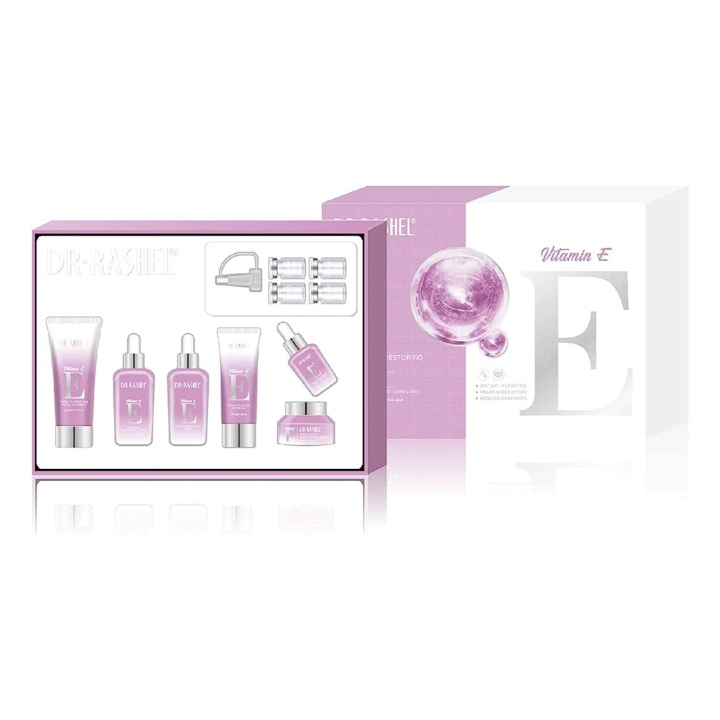 Dr. Rashel Vitamin E Hydrating & Restoring Skin Care Kit - 10 Piece Set