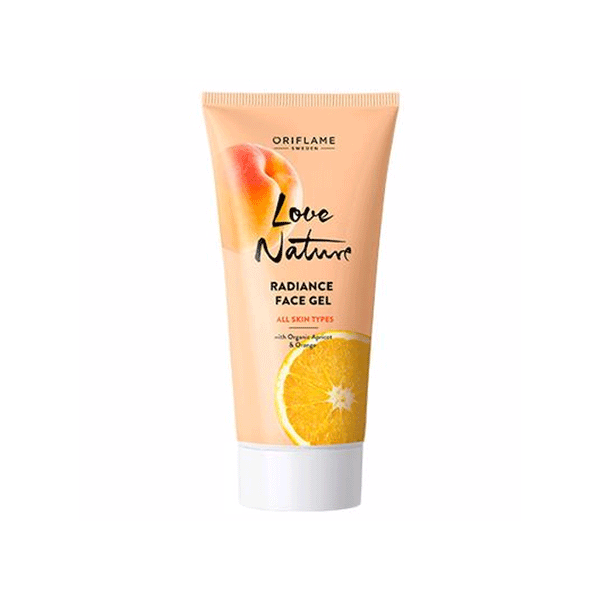 Love Nature Radiance Face Gel with Organic Apricot & Orange