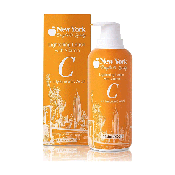 New York Bright & Lovely Lightening Lotion w Vitamin C and Hyaluronic Acid - 400ml