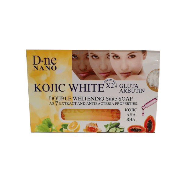 Kojic White D-ne Nano Gluta Papaya Carrot Arbutin Soap