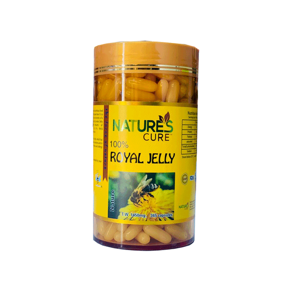 Nature's Cure Royal Jelly 1450mg, 365 Capsules