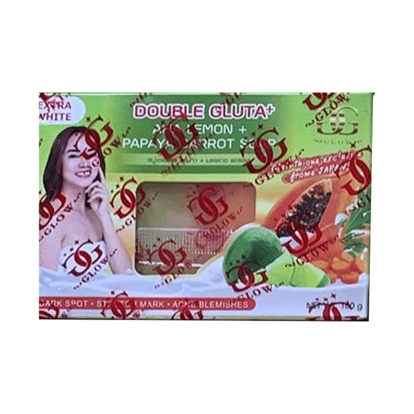 Gold Glow Double Gluta Aha Lemon Papaya Carrot Soap