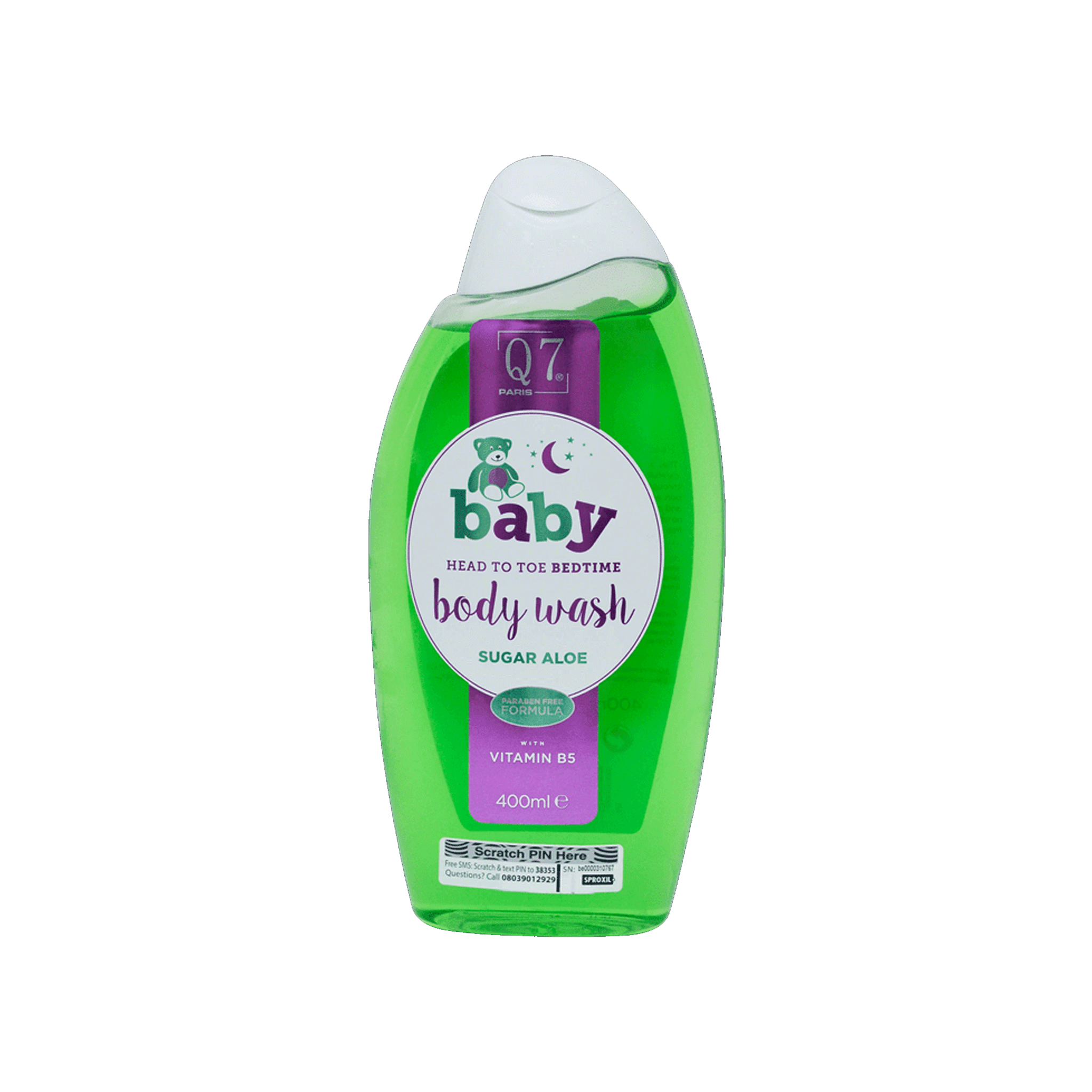 Q7Baby Head To Toe Bedtime Body wash with Vitamin B5 400ml Coccibeauty