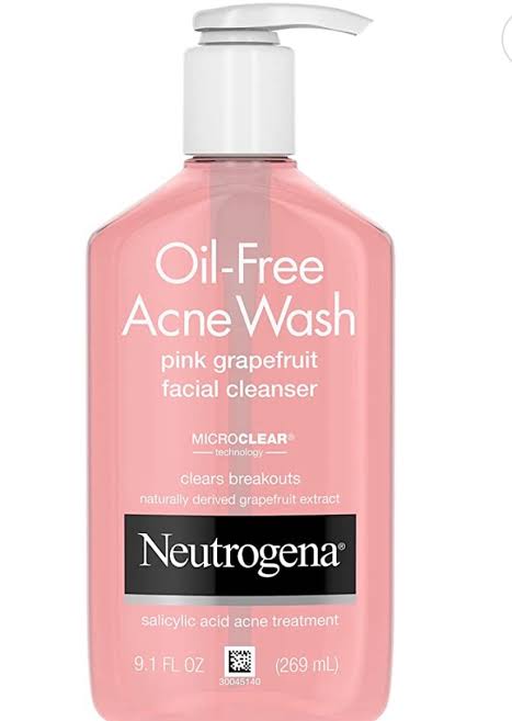 Neutrogena Oil-Free Acne Wash Facial Cleanser, Pink Grapefruit