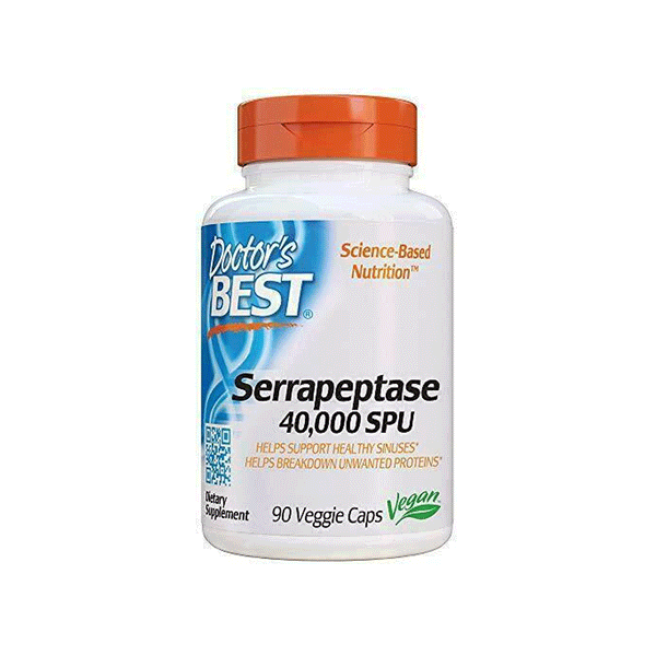 Doctor's Best Serrapeptase 40,000 SPU - 90 Veggie Caps