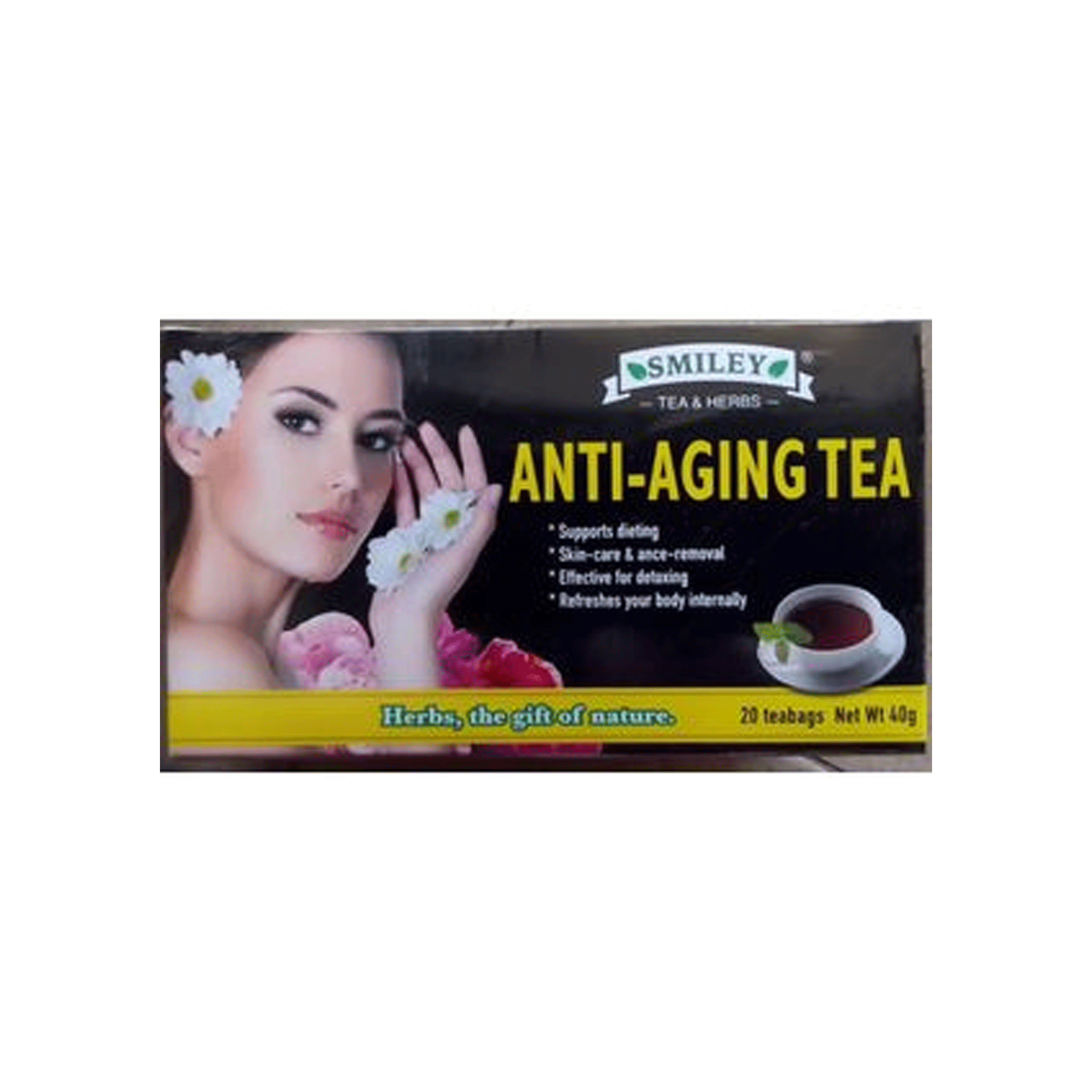 Smiley Anti Aging Tea X20 Teabags – Coccibeauty