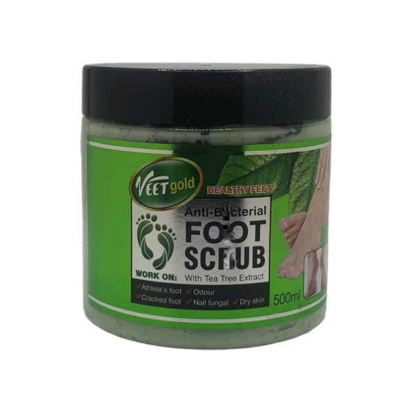 Veet Gold Antibacterial Foot Scrub With Tea Tree Extract 500ml