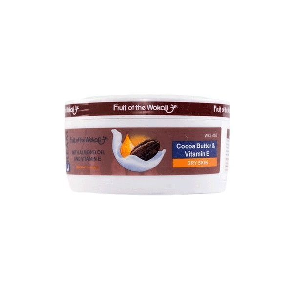 Fruit Of The Wokali Cocoa Butter Beauty Cream With Almond Oil & Vitamin E, 300g
