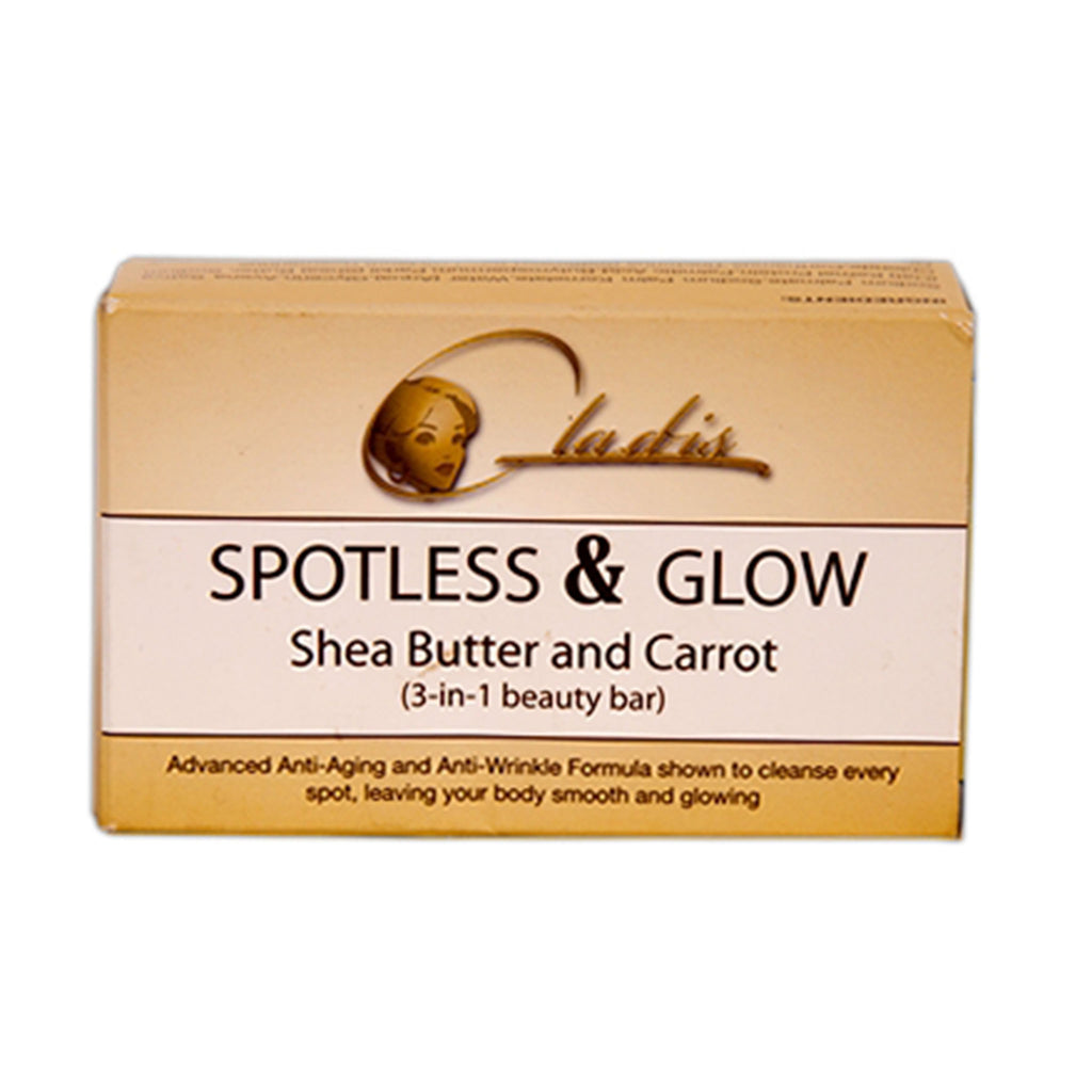 Gladis Spotless and Glow Shea Butter And Carrot 3 In 1 Beauty Bar