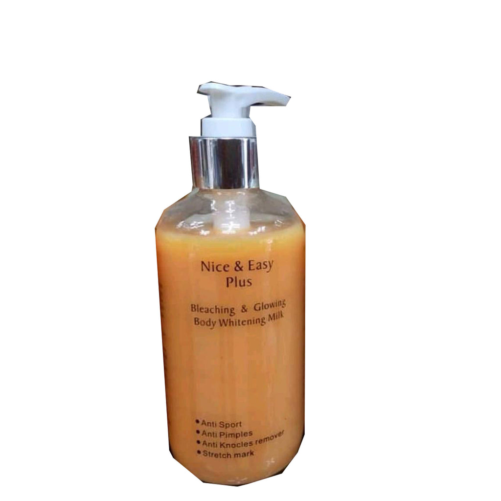 Nice & Easy Plus Bleaching and Glowing Body Whitening Milk.