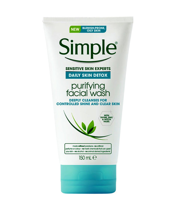 Simple Daily Skin Detox Purifying Face Wash 