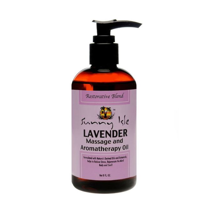 Sunny Isle Lavender Massage And Aromatherapy Oil 80z
