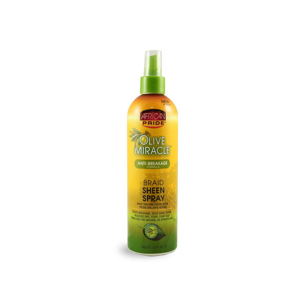 African Pride Olive Miracle Braid Sheen Spray