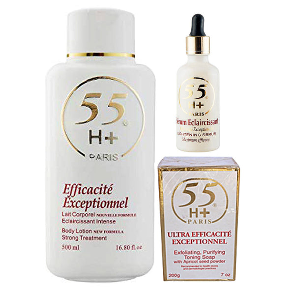 55H+ Efficacite Exceptionnel 3-pc Set