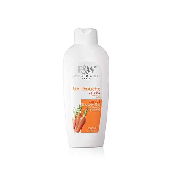 Fair & White Original Carrot Brightening & Tonifying Shower Gel, 1000ml