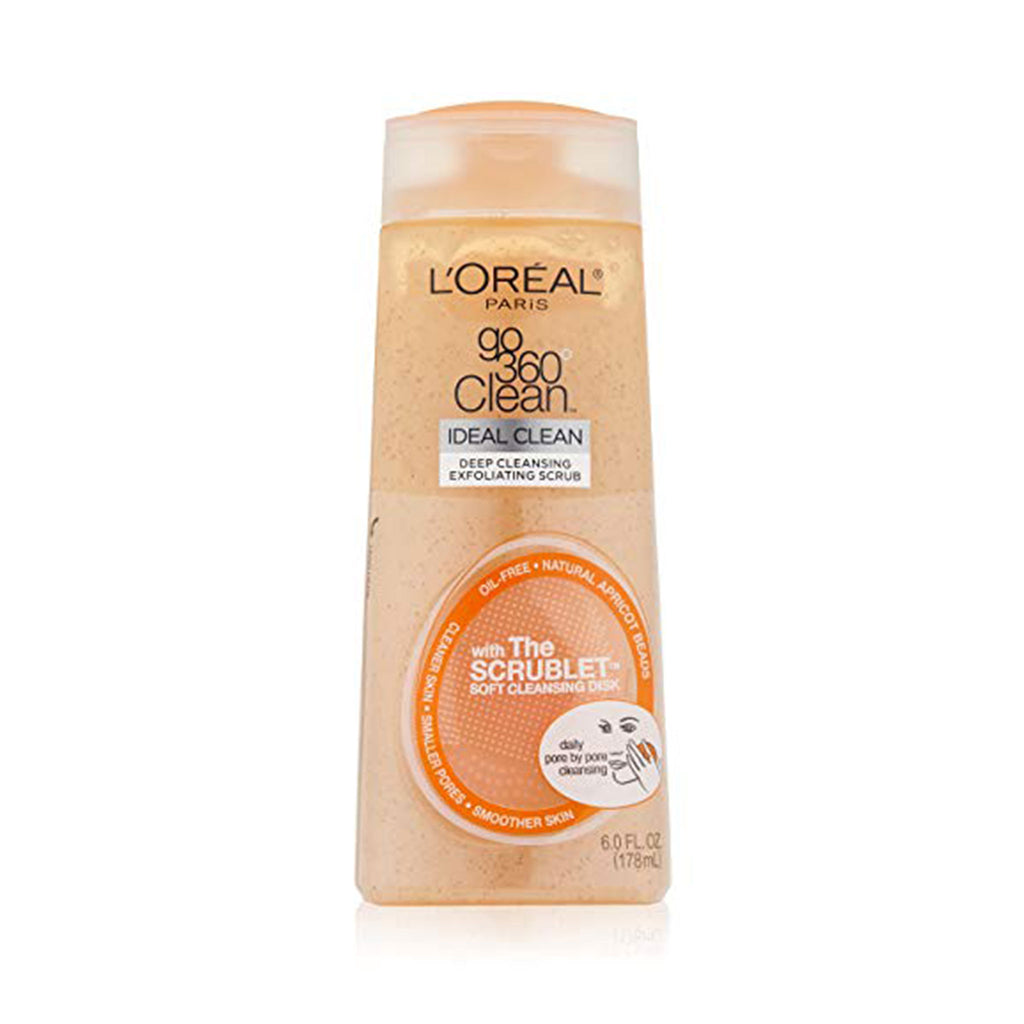 Shea Moisture  L'Oreal Paris Go 360 Clean, Deep Cleansing Exfoliating Facial Scrub, 6 Ounce