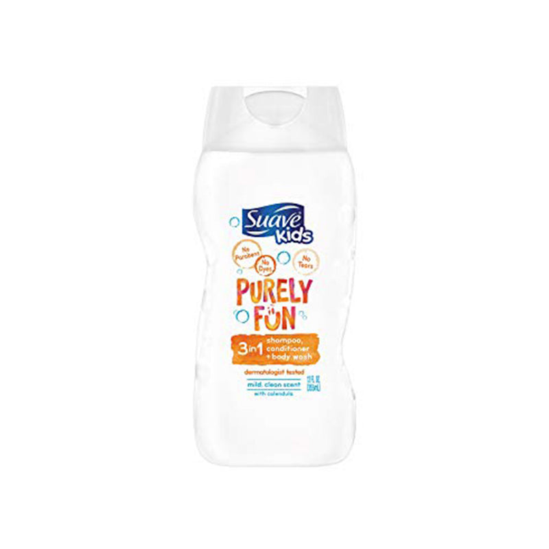 Suave Kids Purely Fun3 in 1 Shampoo Conditioner Body Wash