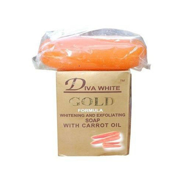 Diva White Gold Formula Whitening & Exfoliating Soap With Carrot Oil