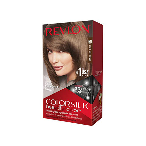 Revlon ColorSilk Haircolor, Light Ash Brown (50)