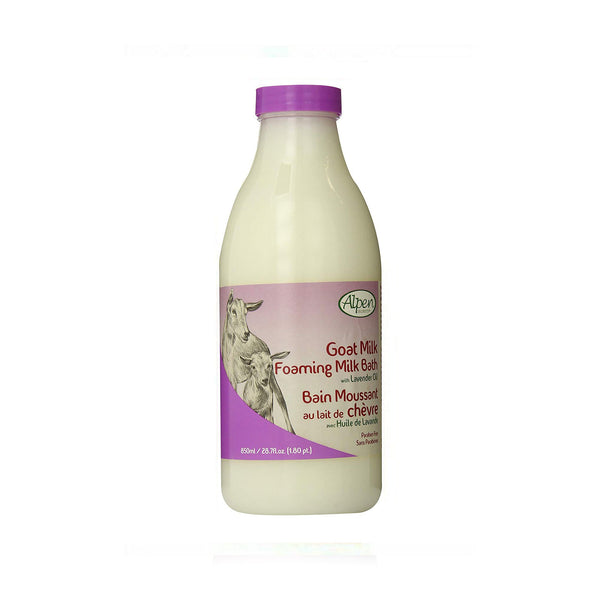 Alpen Secrets Goat Milk Foaming Milk Bath with Lavender Oil 28.7 oz