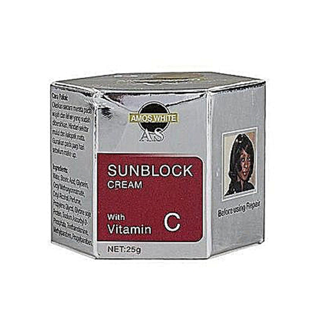 Amos White Sunblock Cream With Vitamin C