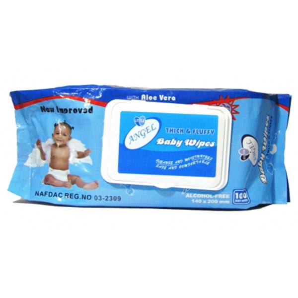 Angel  Little Angel Thick & Fluffy Baby Wipes x100