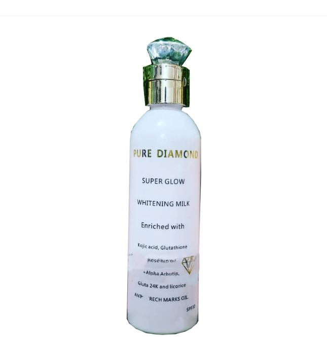 PURE DIAMOND SUPER GLOW WHITENING MILK SPF30 (300ML)
