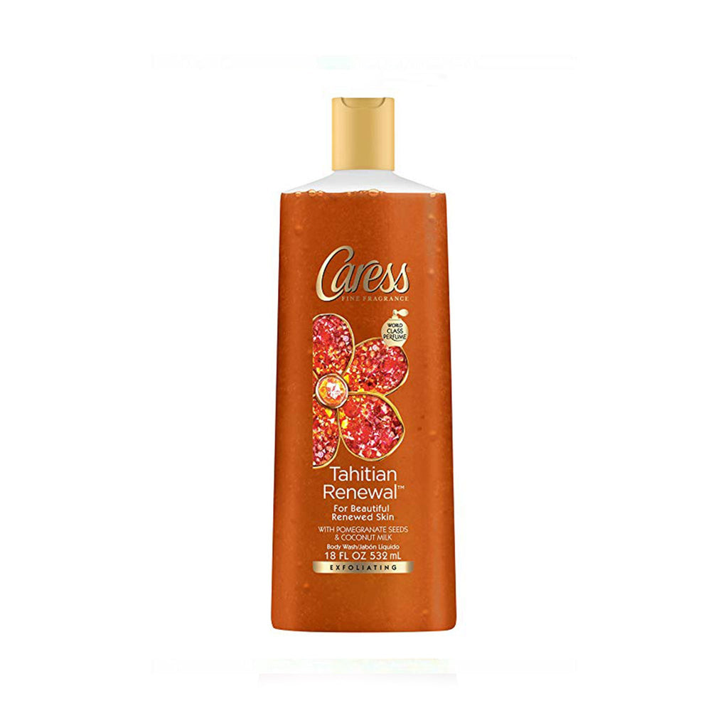 Caress Exfoliating Body Wash, Tahitian Renewal 18 oz