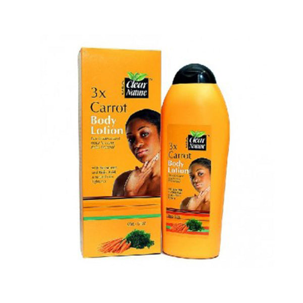Clear Nature 3X Carrot Body Lotion with Sunscreen and Kojic Acid - 500ml