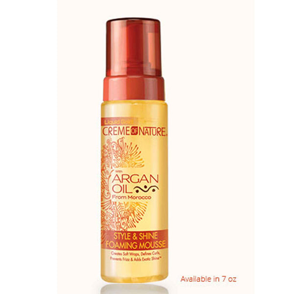 CRÈME OF NATURE ARGAN OIL STYLE AND SHINE FOAMING