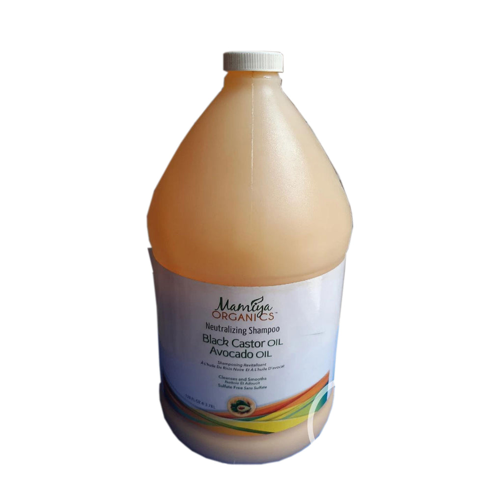 Mamiya  Organics Neutralizing Shampoo Black Castor Oil Avocado Oil  3.78L