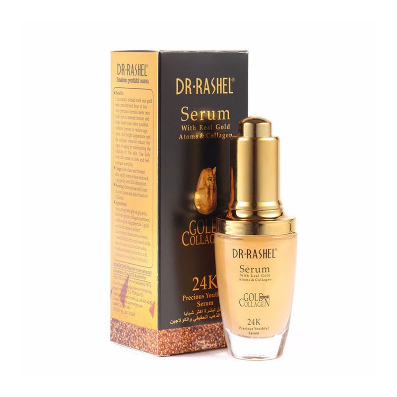 DR RASHEL Gold collagen elastin serum anti wrinkle aging moisturizing serum Acne Treatment Whitening Face Ageless Skin care
