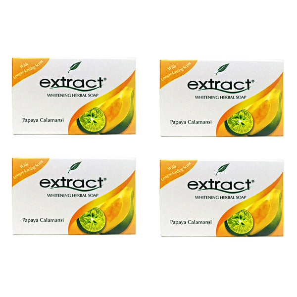 Extract Whitening Herbal Soap - Papaya Calamansi 4-PC