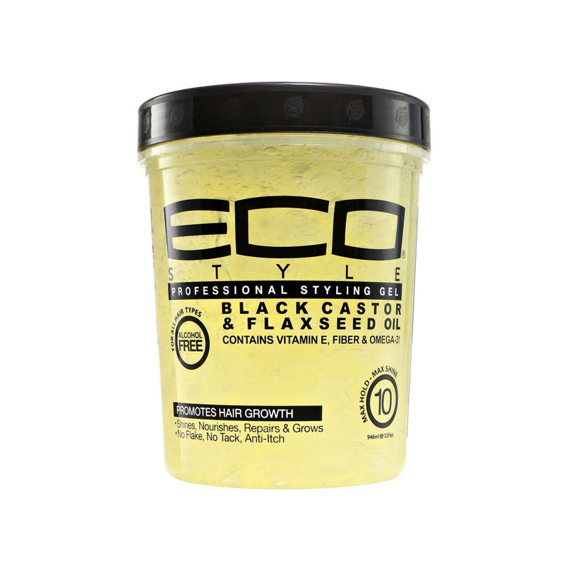 ECO STYLER PROFESSIONAL STYLING GEL BLACK CASTOR AND FLAXSEED