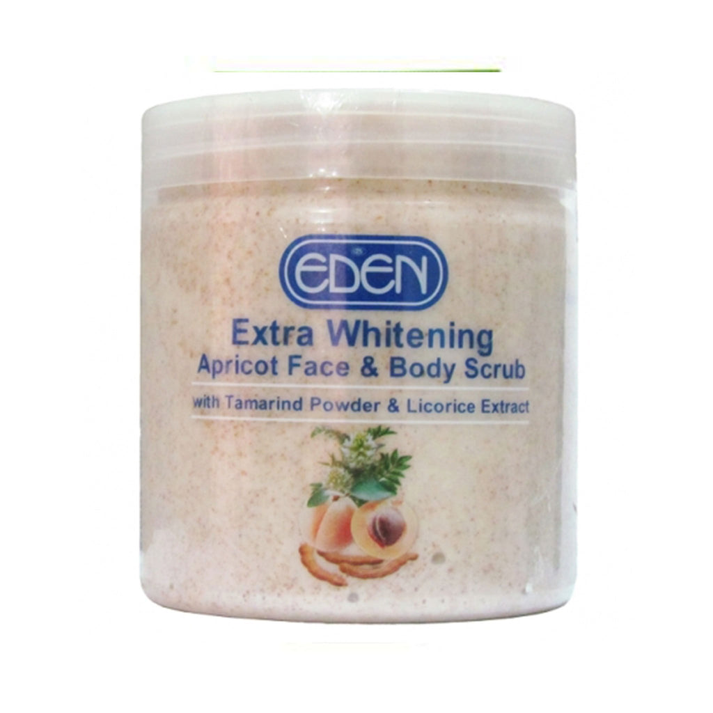 Eden Extra Whitening Apricot Face And Body Scrub 500g