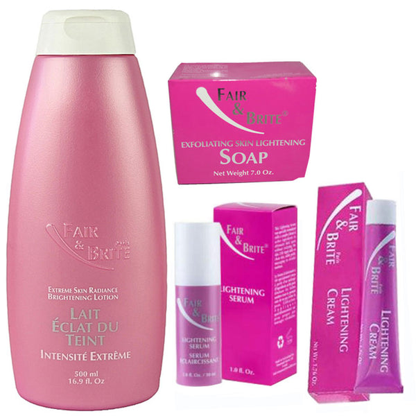Fair & Brite Lotion, Serum, Tube And Soap 4-pc Set