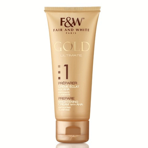 Fair and White Gold AHA Brightening Cream “HYDROQUINONE FREE” 75ml/2.54oz