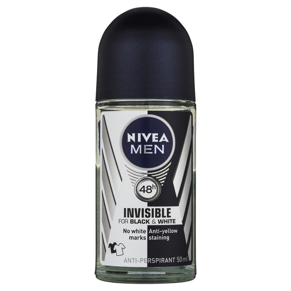 Nivea Invisible Men Black & White 48hrs Antiperspirant Roll On