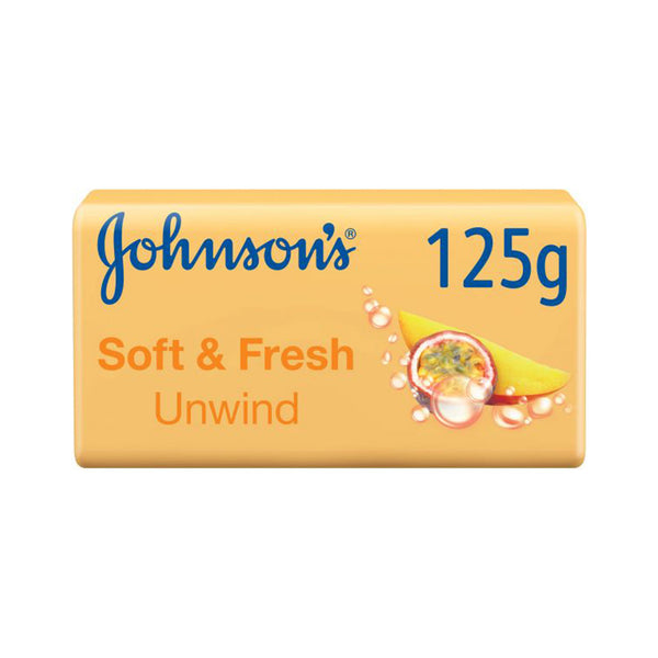 Johnson's Bath Soap, Soft & Fresh, Unwind, 125g