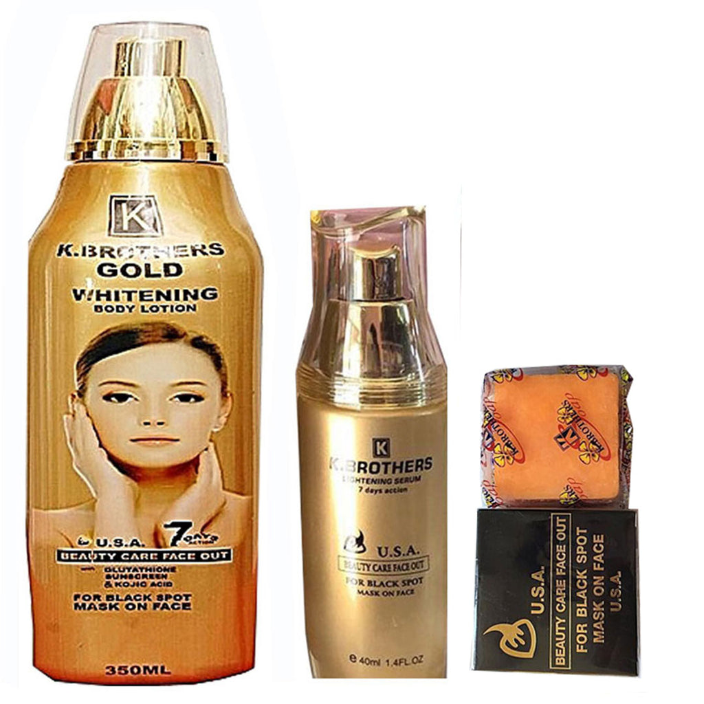 K Brothers Body ( Lotion,Serum And Soap ) 3-pc Set