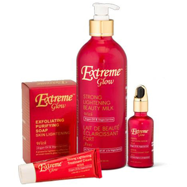 Extreme Glow ( Body Lotion, Soap, Tube Cream And Serum ) 4-pc Set