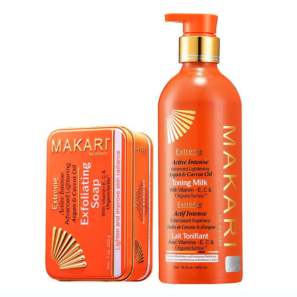 Buy Makari Extreme Argan & Carrot Exfoliating (Body Lotion, Soap) 2-pc
