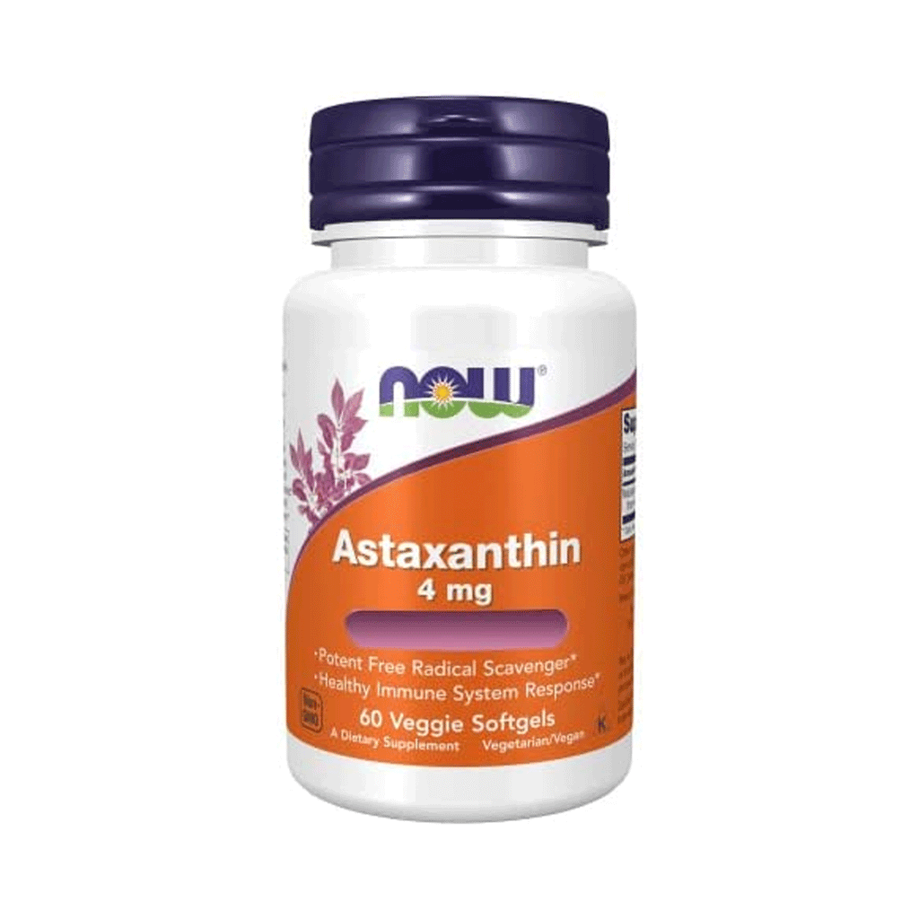Now Astaxanthin 4mg (60 Veggie Softgels)