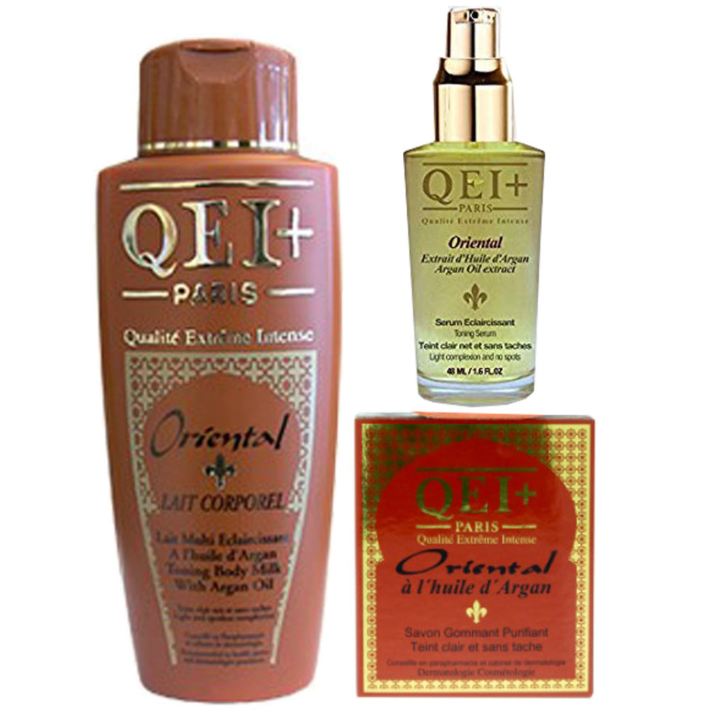 Qei Paris Oriental Lightening ( Lotion, Serum And Soap ) 3-pc Set